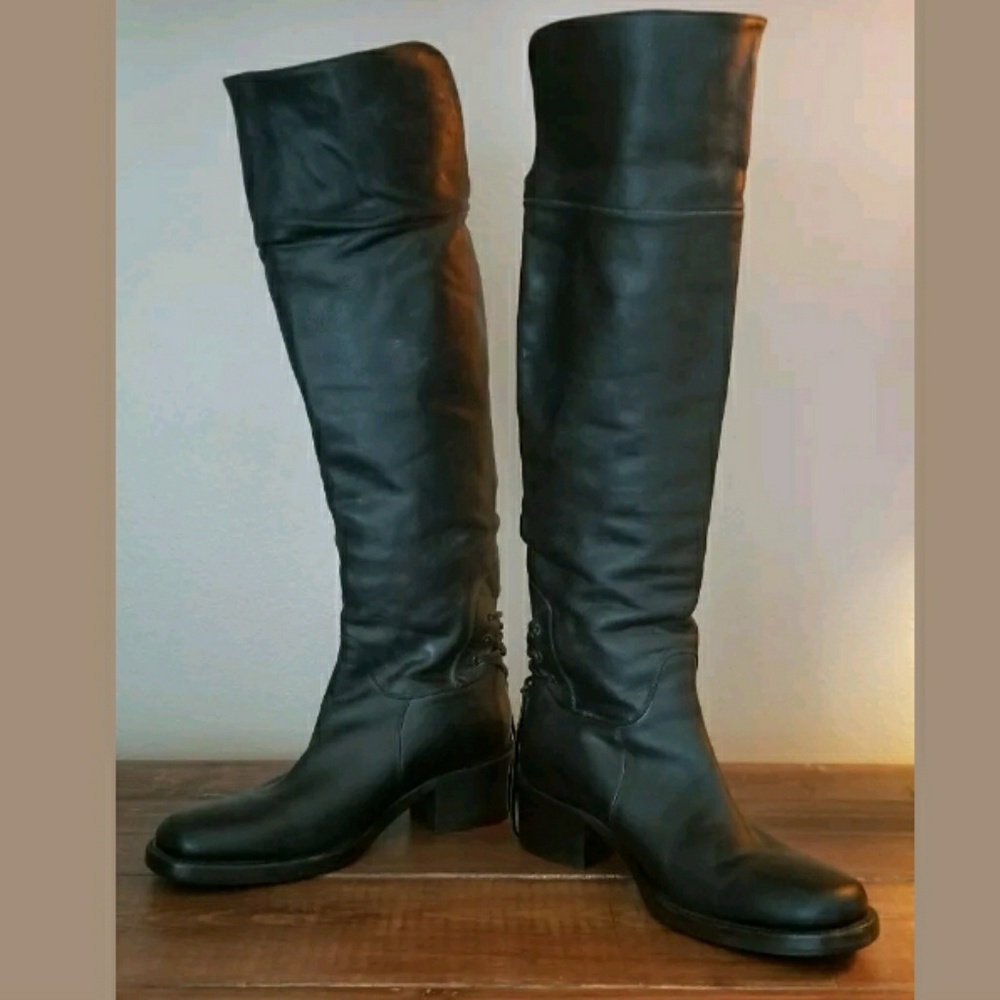 Buttero Womens Boots Black Leather Equestrian